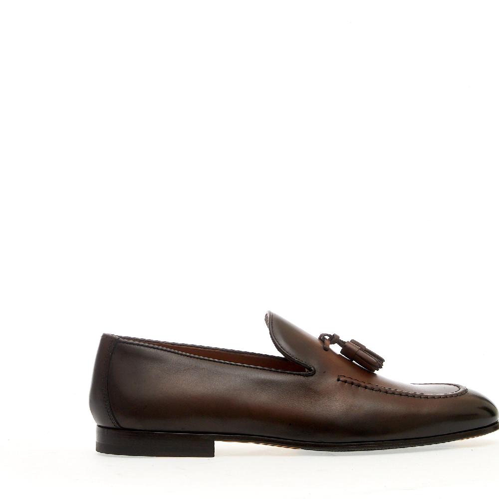 Sorelle Perego mocassino pelle marrone nappine Consegna Veloce