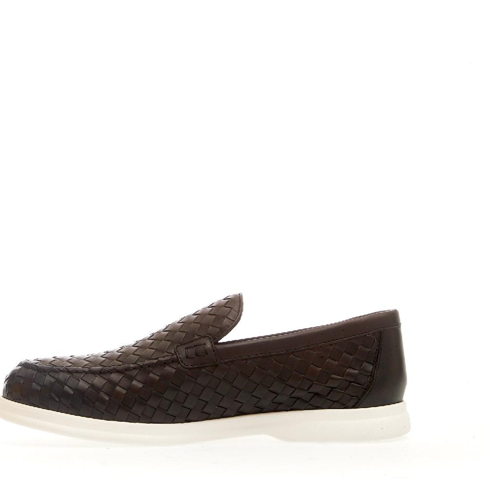 Sorelle Perego mocassino pelle intrecciata marrone Promozione Limitata