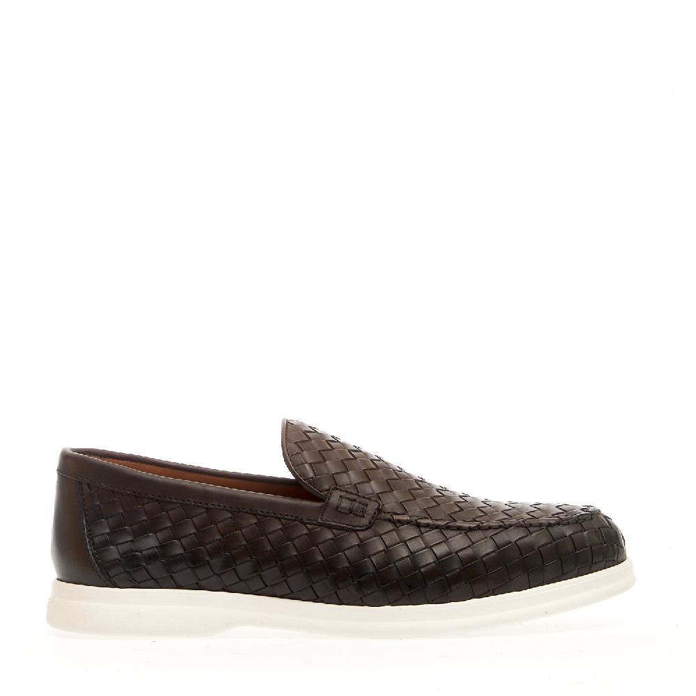 Sorelle Perego mocassino pelle intrecciata marrone Promozione Limitata