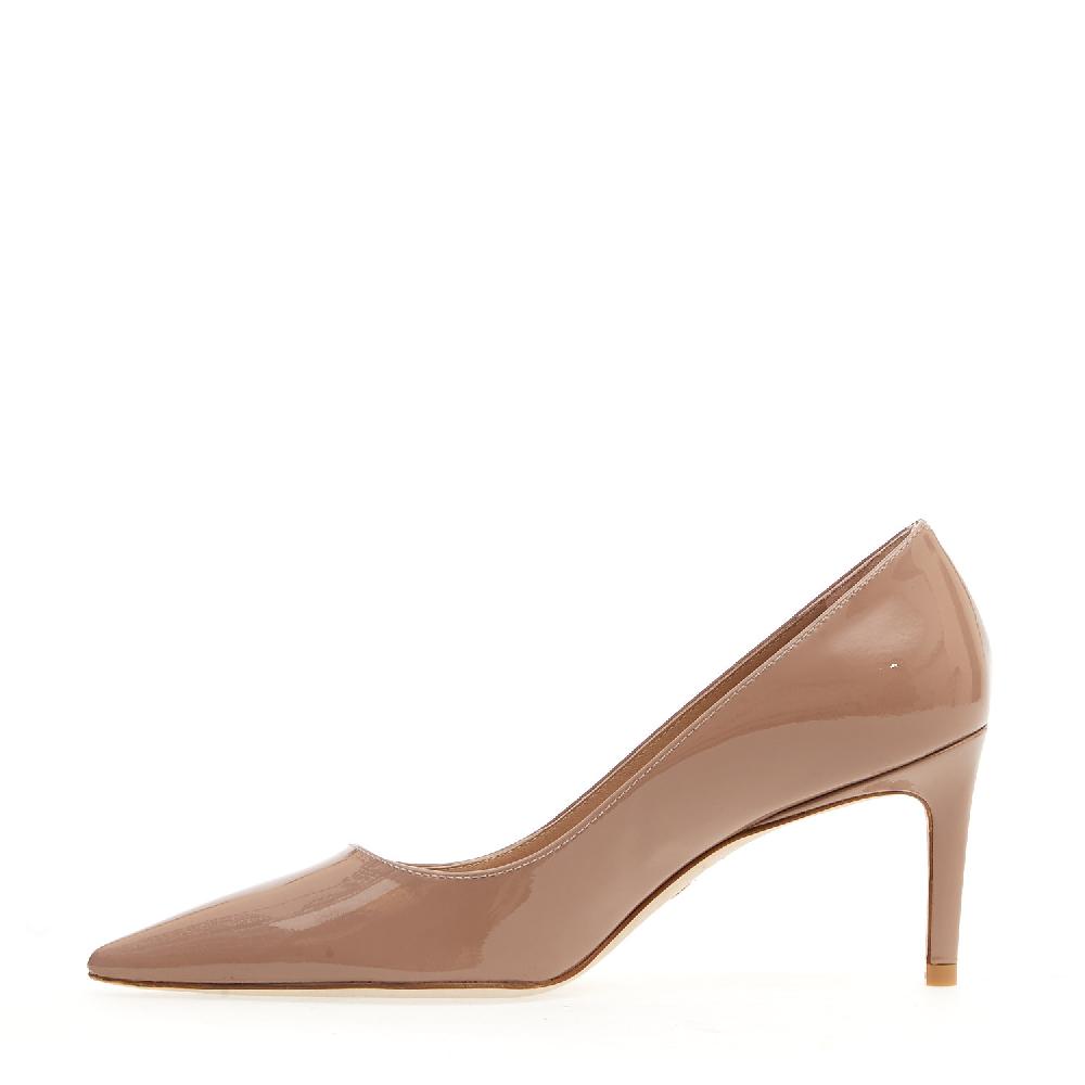 Sorelle Perego pump vernice nude tacco 75 mm Officina