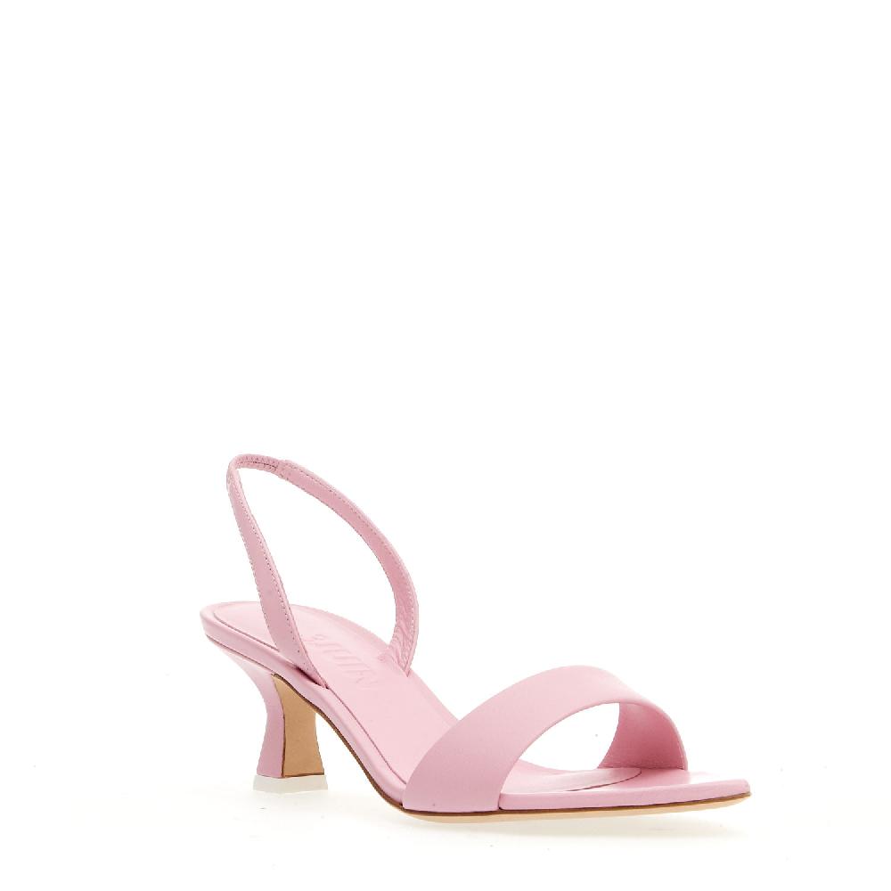 Sorelle Perego sandalo pelle rosa tacco 50 mm Nuovo