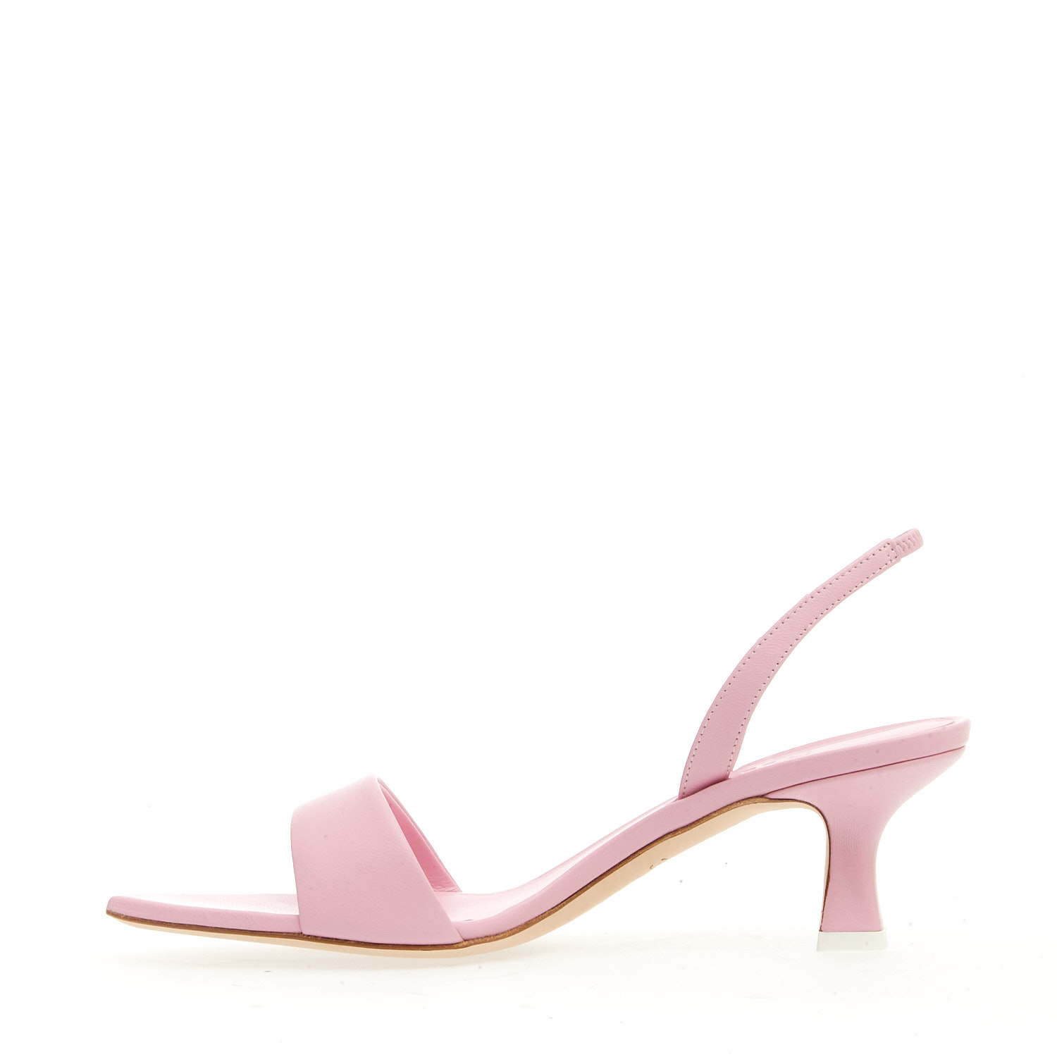Sorelle Perego sandalo pelle rosa tacco 50 mm Nuovo