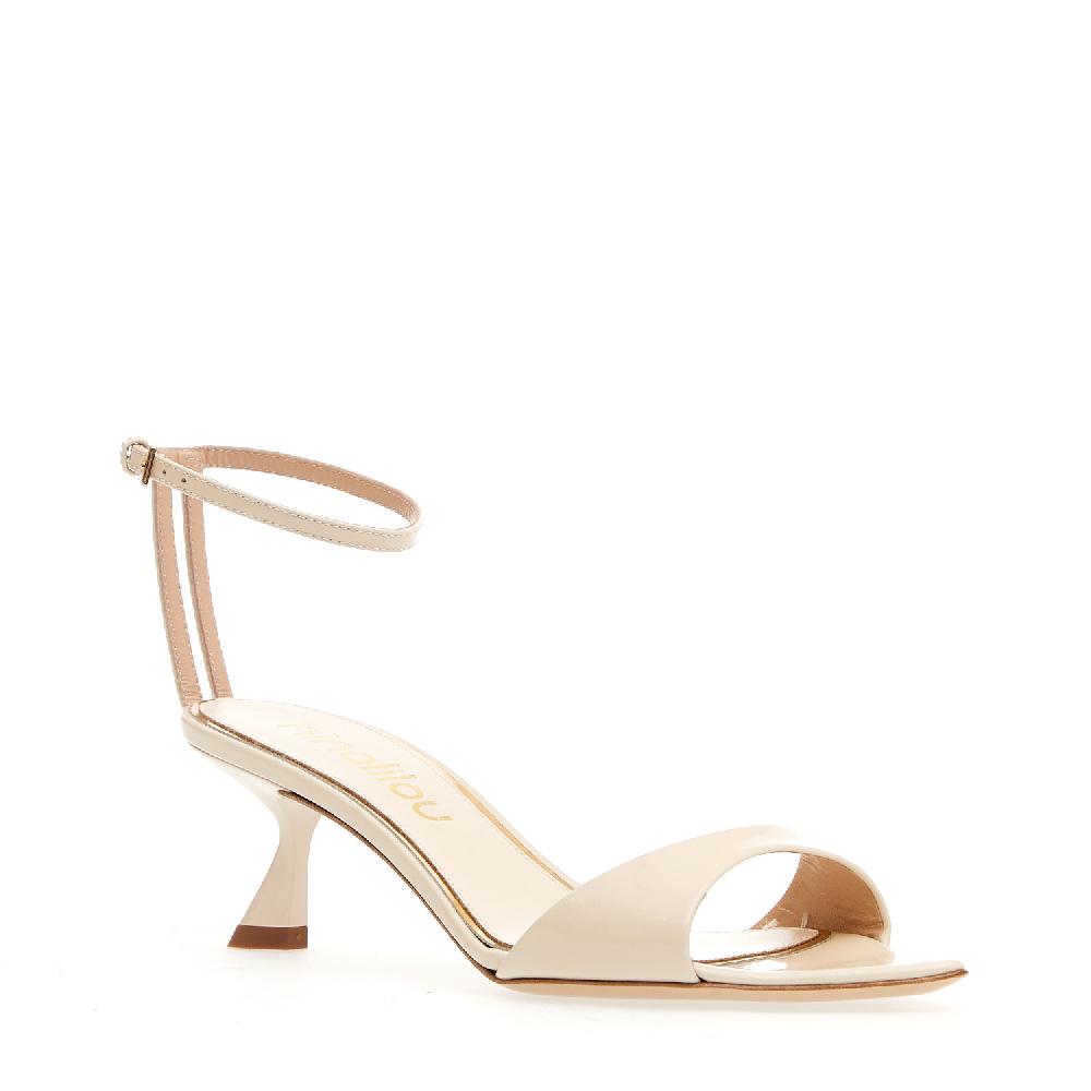 Sorelle Perego sandalo vernice burro tacco 50 mm Spedizione Gratuita