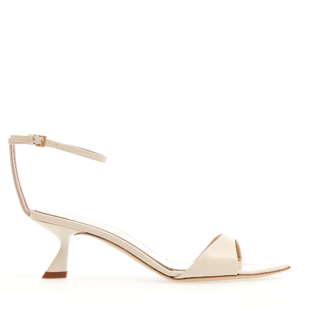 Sorelle Perego sandalo vernice burro tacco 50 mm Spedizione Gratuita