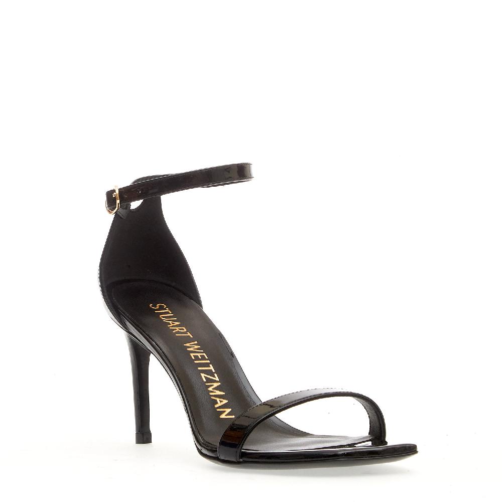Sorelle Perego sandalo vernice nero tacco 85 mm Pezzi Unici