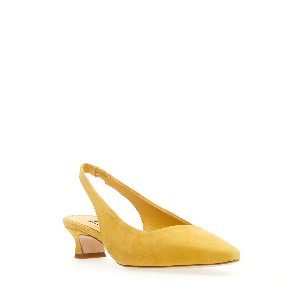 Sorelle Perego slingback camoscio giallo Promozione Limitata