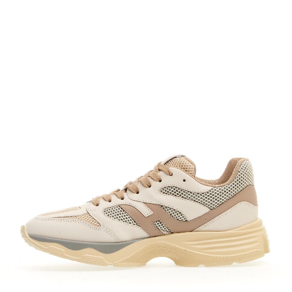 Sorelle Perego sneakers H665 in pelle bianca rete grigio Vendita Calda