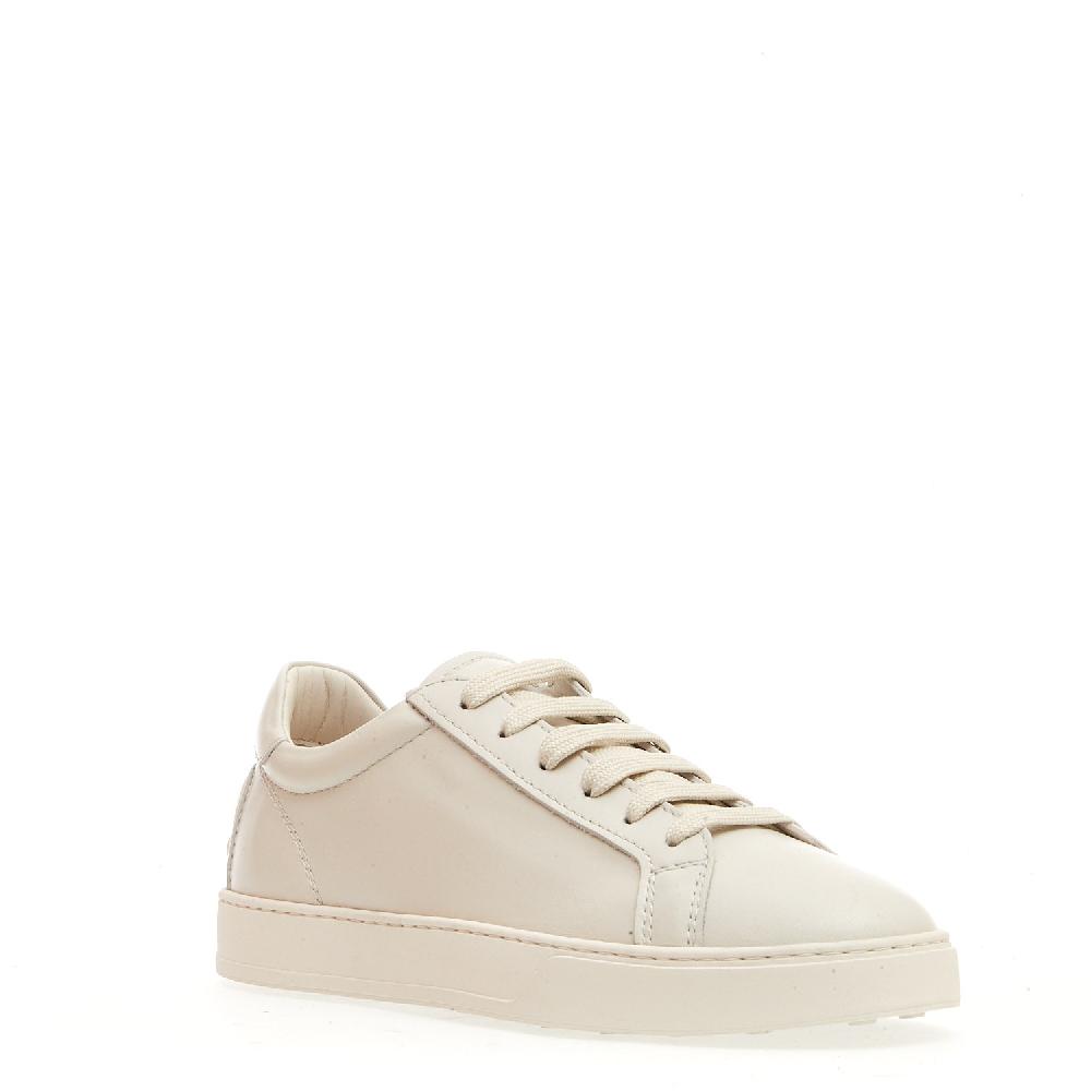 Sorelle Perego sneakers in pelle bianco fondo cassetta Saldi Di Fabbrica
