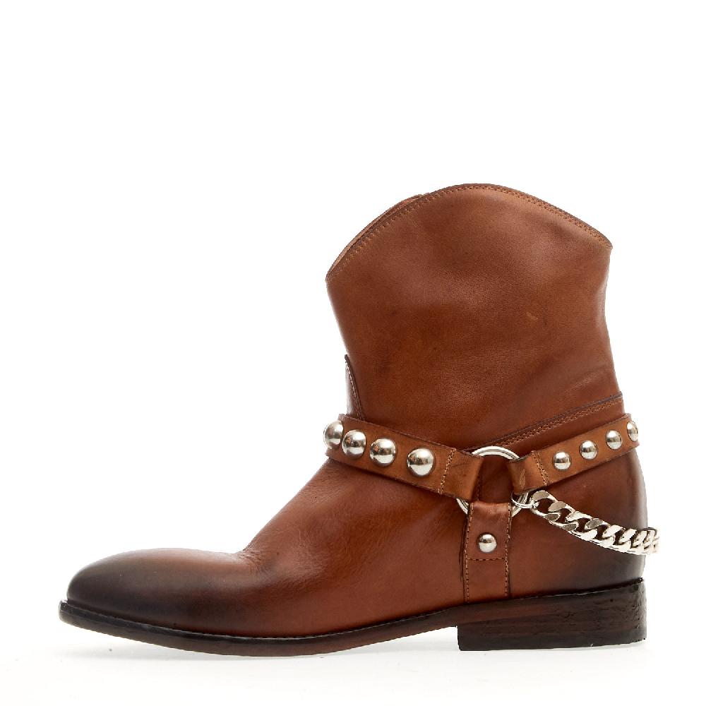 Sorelle Perego texano pelle sughero washed borchie Vendite Flash