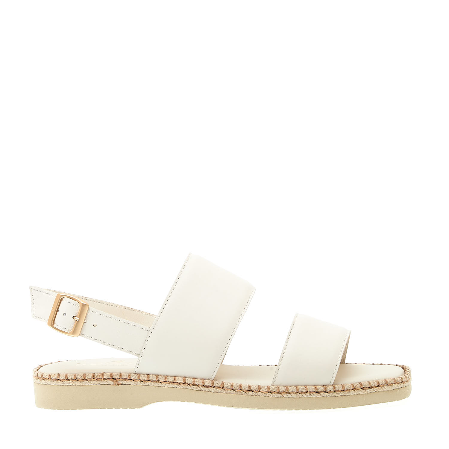 Sorelle Perego sandalo piatto extralight in pelle bianca
