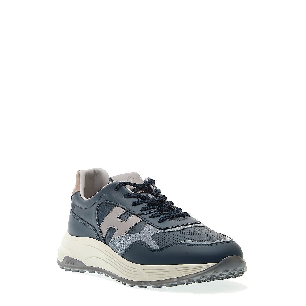 Sorelle Perego sneakers hyperlight pelle blu e camoscio Offerta natalizia