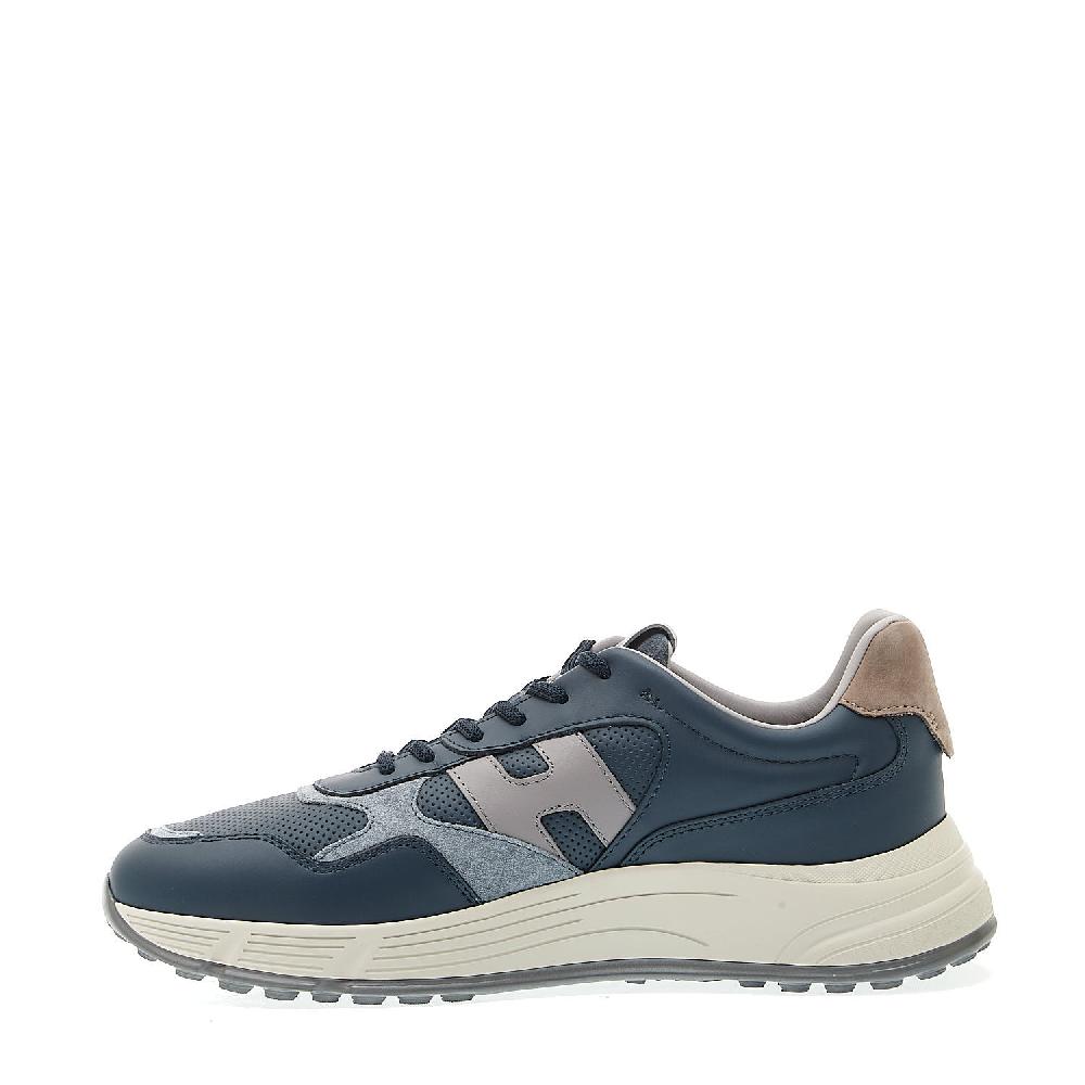 Sorelle Perego sneakers hyperlight pelle blu e camoscio Offerta natalizia