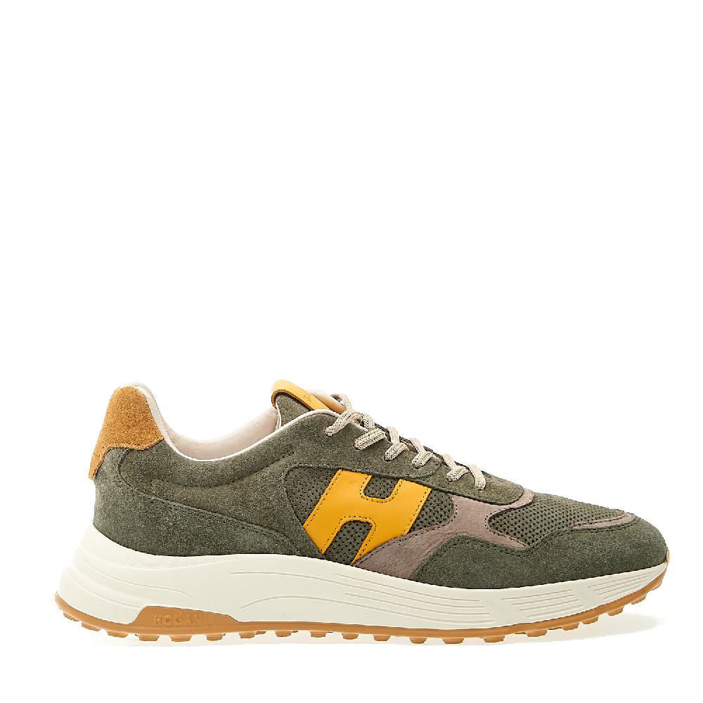 Sorelle Perego sneakers hyperlight camoscio verde H gialle Offerta Pasqua