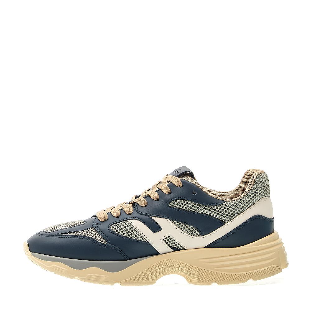 Sorelle Perego sneakers H665 in pelle blu rete beige Offerta per la Festa della Mamma