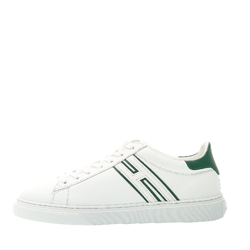 Sorelle Perego sneakers cassetta pelle bianco dettagli verde Offerta Giorno del Papà