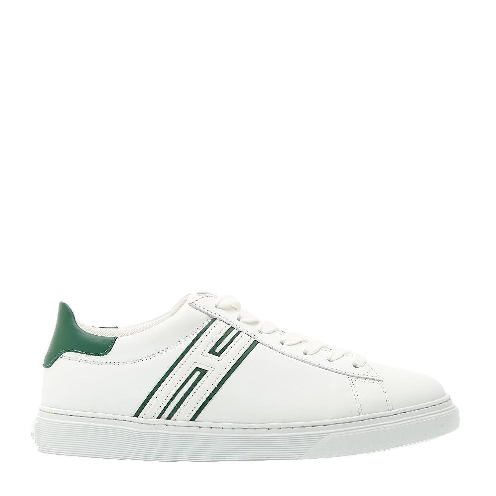 Sorelle Perego sneakers cassetta pelle bianco dettagli verde Offerta Giorno del Papà