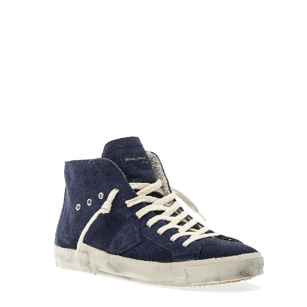 Sorelle Perego Paris High camoscio blu Prezzo basso