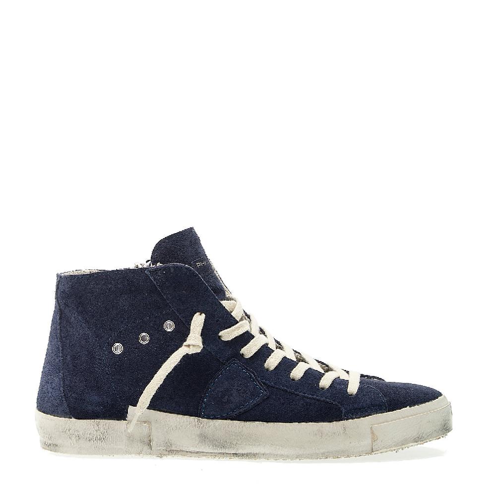 Sorelle Perego Paris High camoscio blu Prezzo basso