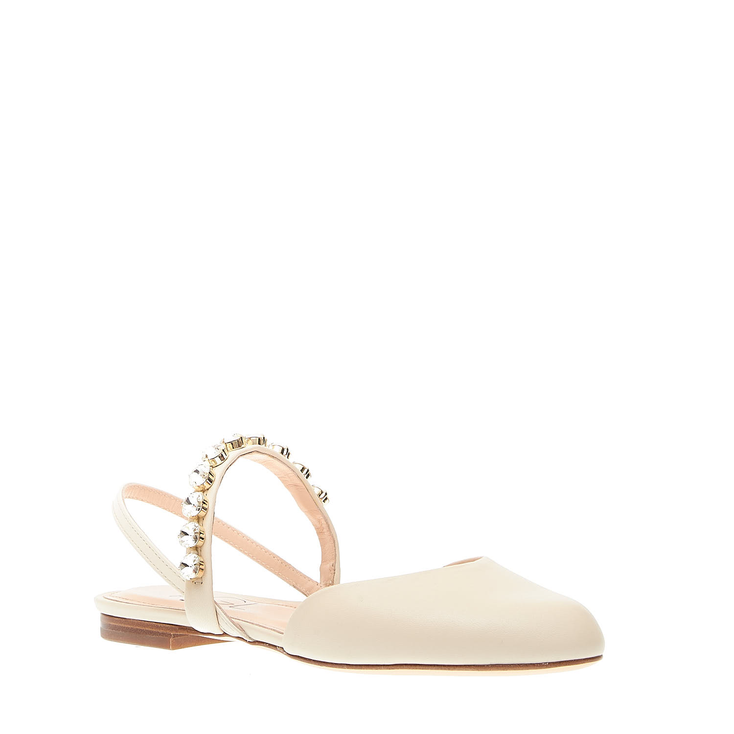Sorelle Perego slingback panna con strass Rilascio limitato