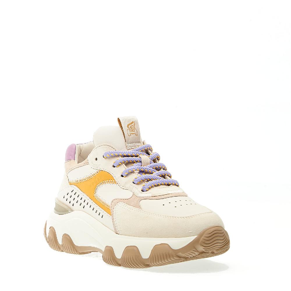 Sorelle Perego hyperactive in pelle panna spoiler stringhe lilla Fino al 60% di sconto