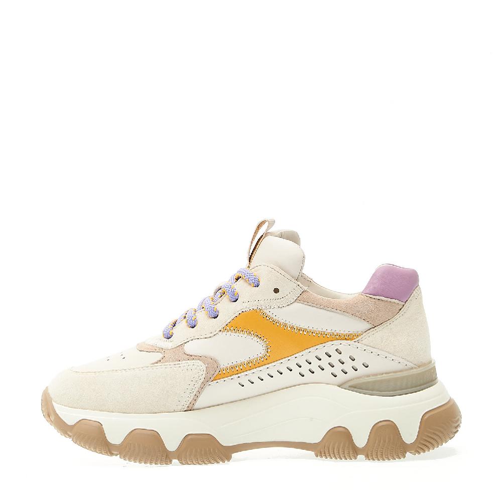 Sorelle Perego hyperactive in pelle panna spoiler stringhe lilla Fino al 60% di sconto