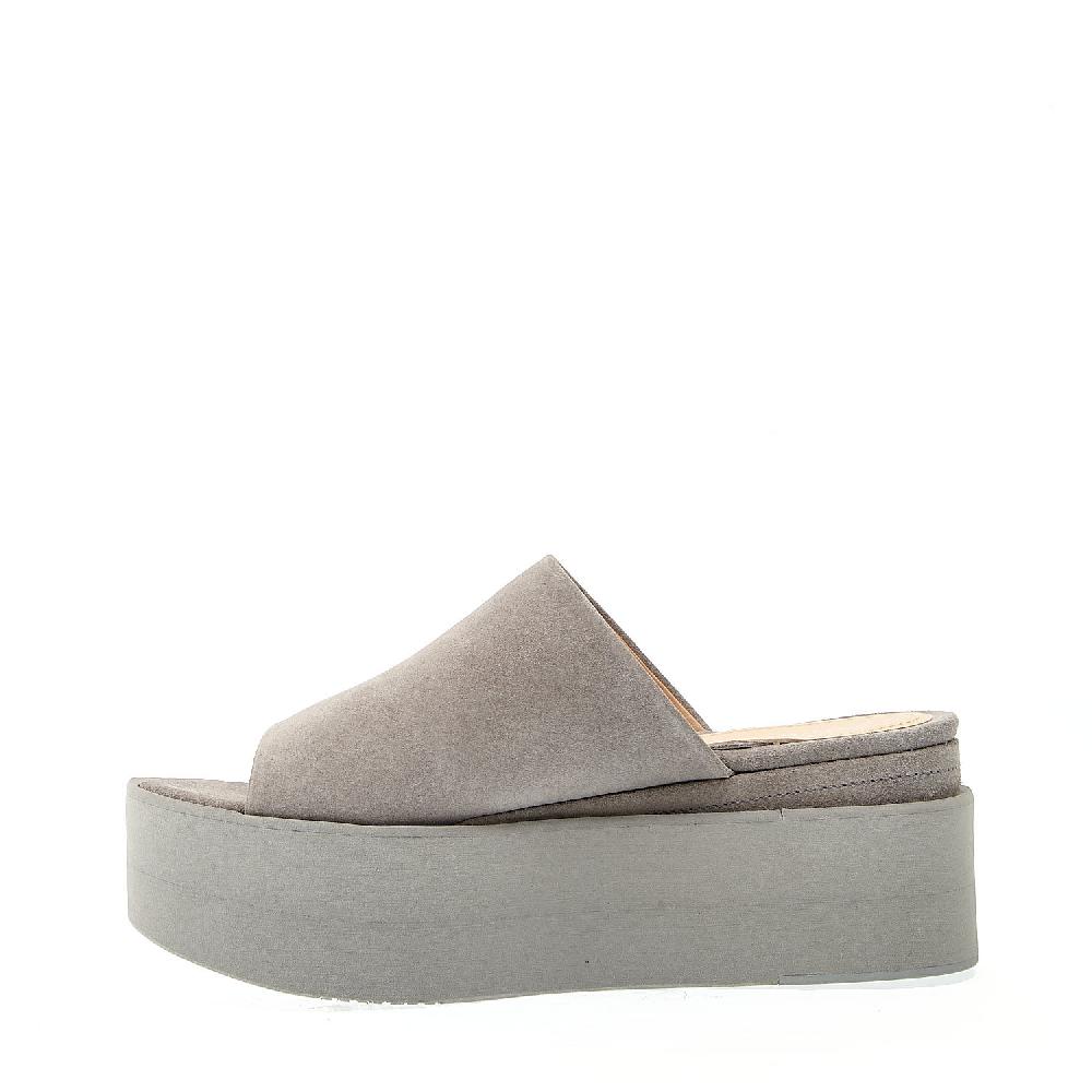 Sorelle Perego ciabatta zeppa extralight camoscio grigio Fino al 65% di sconto