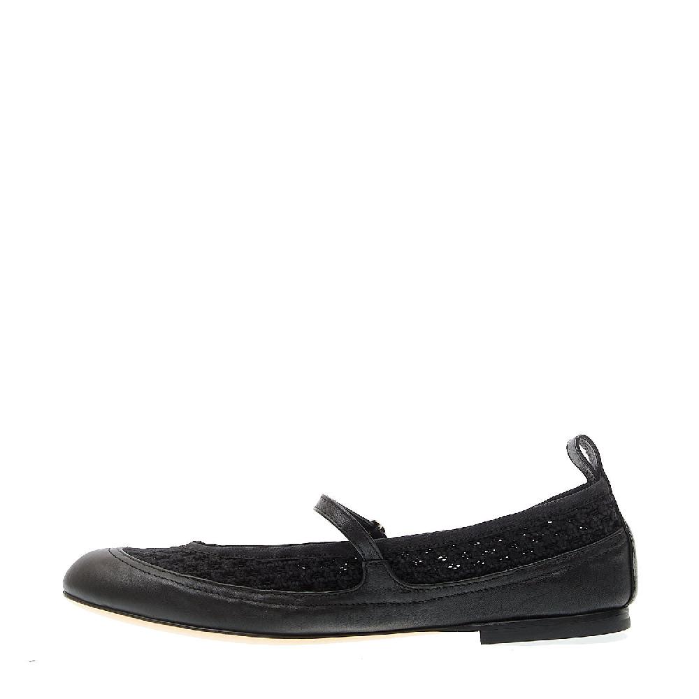 Sorelle Perego ballerina pelle nera con cinturino Discount Store per i nuovi prodotti