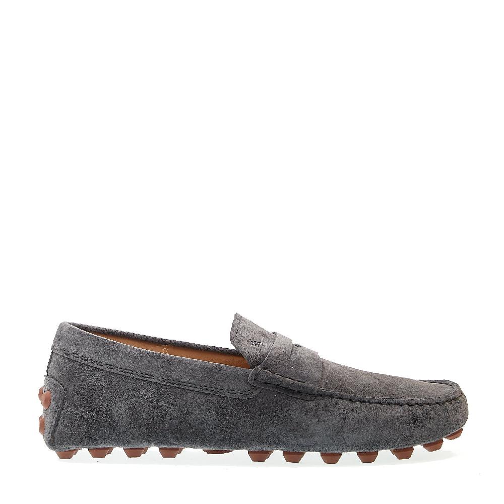 Sorelle Perego mocassino bubble in camoscio grigio In vendita