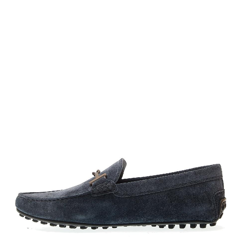 Sorelle Perego city gommino in camoscio blu fibbia 50% di sconto per tempo limitato
