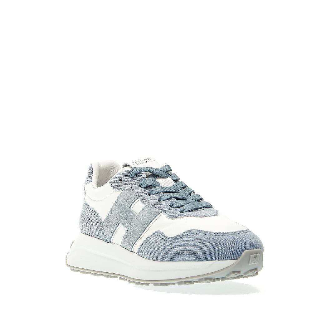 Sorelle Perego running H641 tessuto denim e pelle 2025