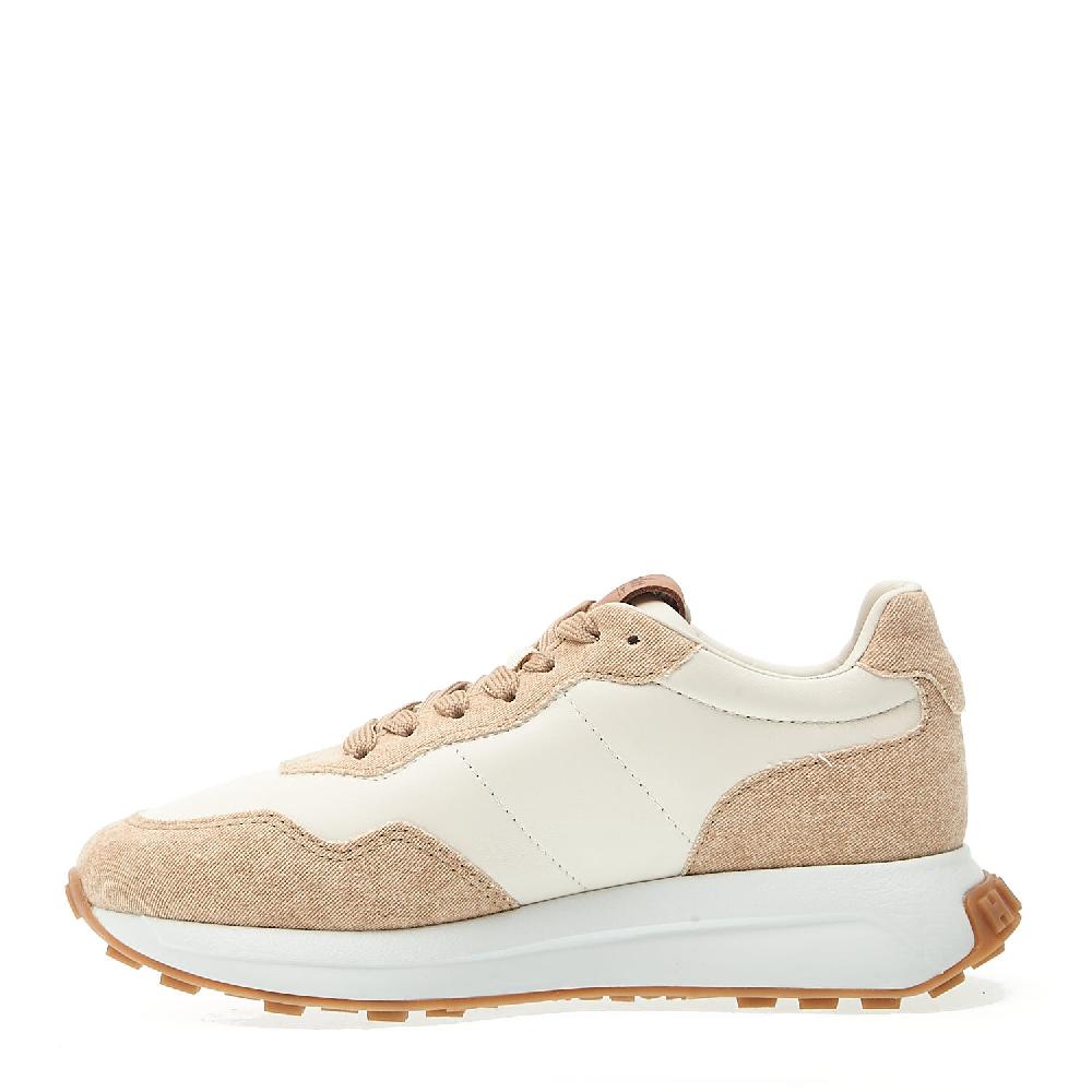 Sorelle Perego running H641 tessuto beige e pelle Italy
