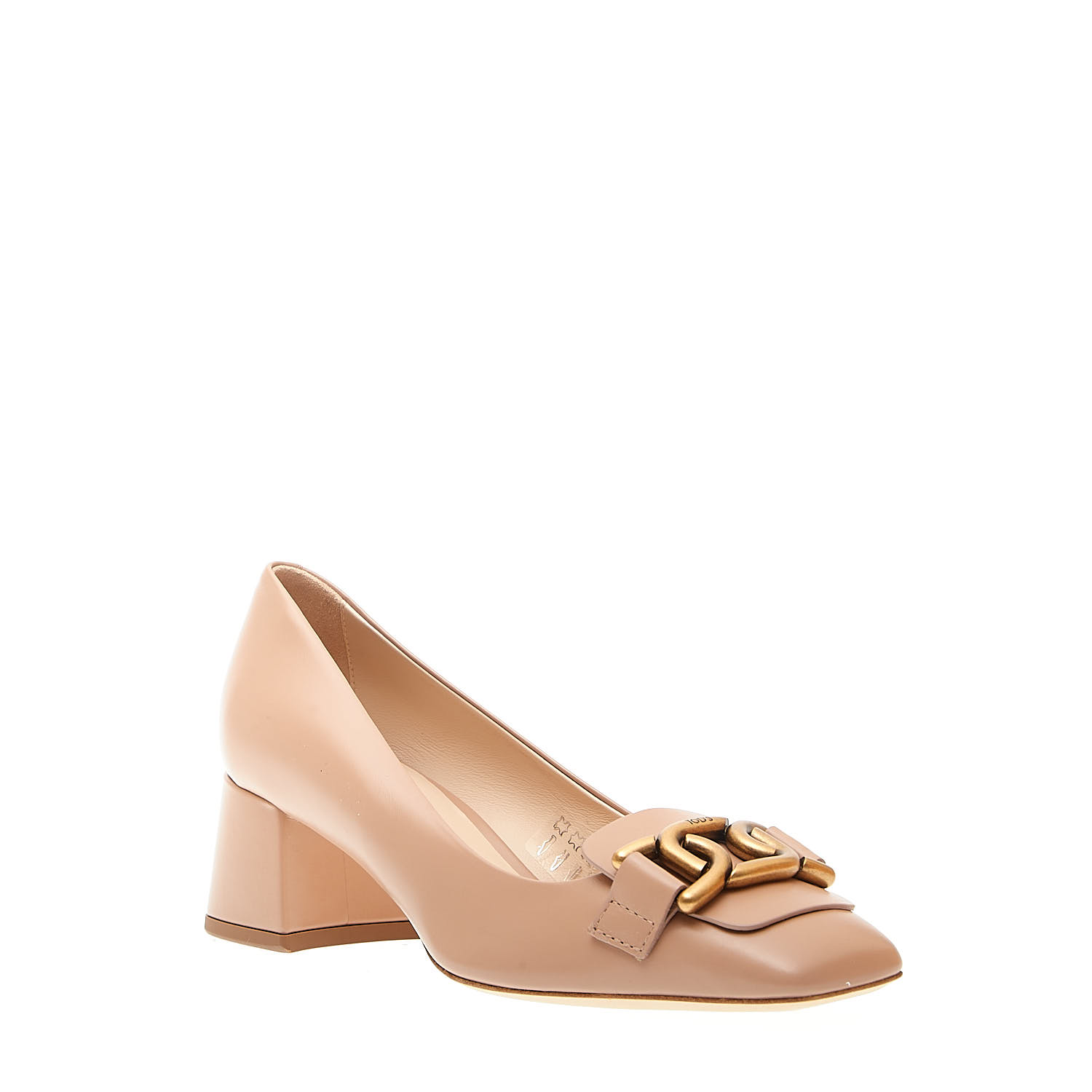 Sorelle Perego pump tacco 50 mm in pelle nude Italia