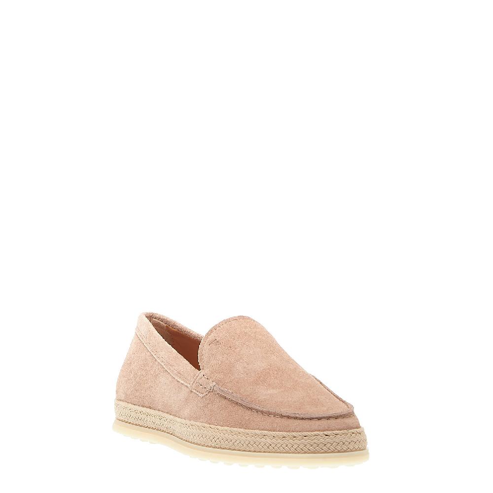 Sorelle Perego pantofola in camoscio rosa con corda In Linea
