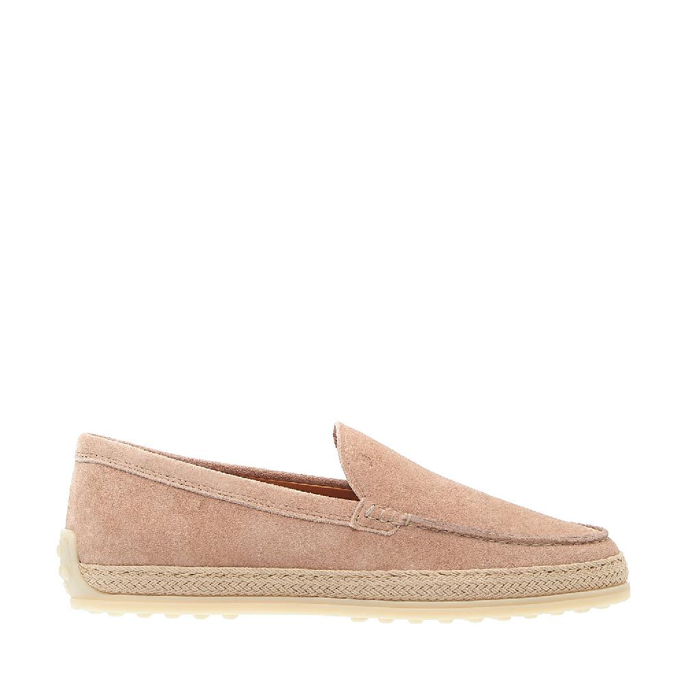 Sorelle Perego pantofola in camoscio rosa con corda In Linea