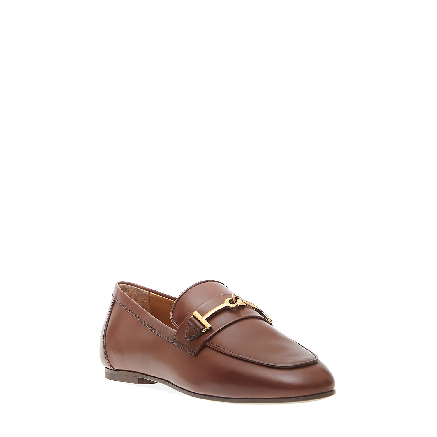 Sorelle Perego mocassino in pelle cuoio morsetto Vendita