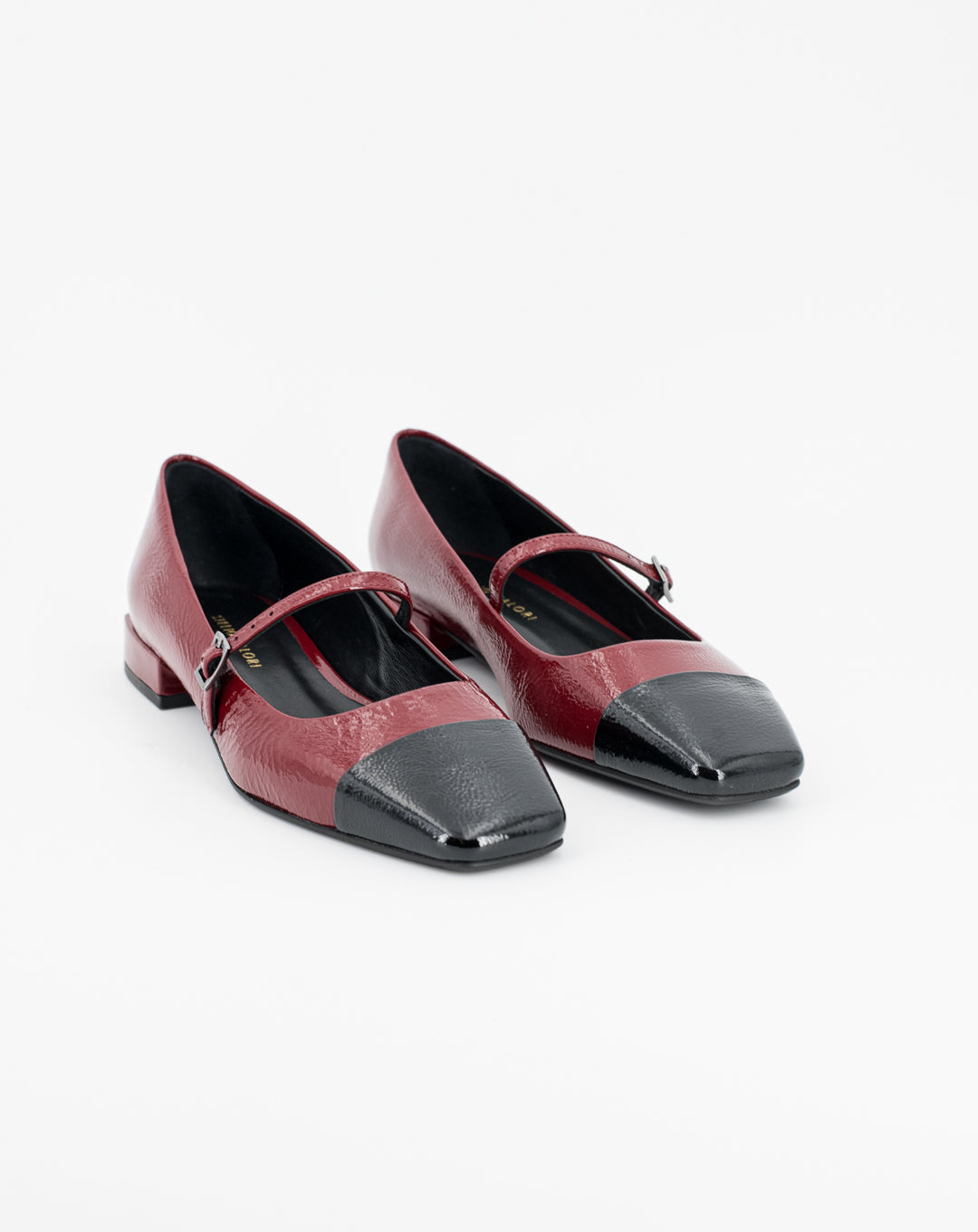 Stelio Malori BALLERINA - NERO(PUNTA)/RUBINO Soddisfazione Garantita