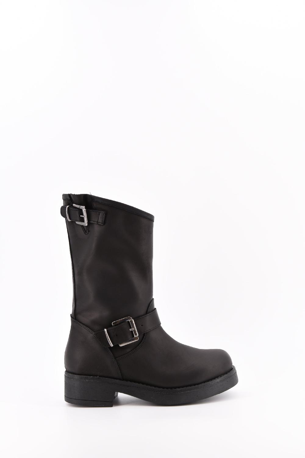 Stelio Malori Biker Tronchetto Mid Sullivan - NERO Promozione Limitata