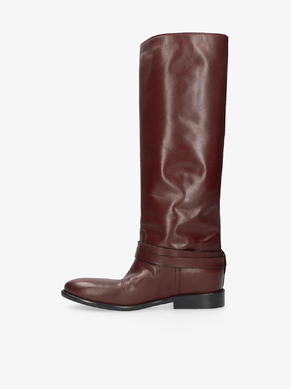 Strategia REINS STIVALE TEXANO IN PELLE BORDEAUX In Linea