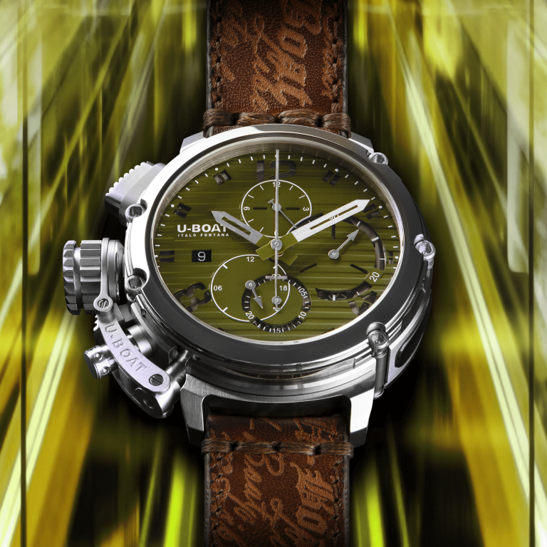 U Boat CHIMERA 46MM CHRONO SS VERDE Negozio