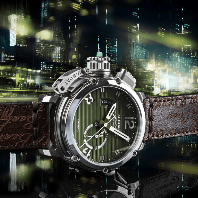 U Boat CHIMERA 46MM SS VERDE In Saldo