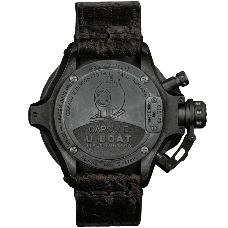 U Boat CAPSULE 50MM PVD BK BL Italia