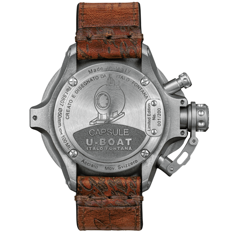 U Boat CAPSULE 50MM SS BK BE In Linea