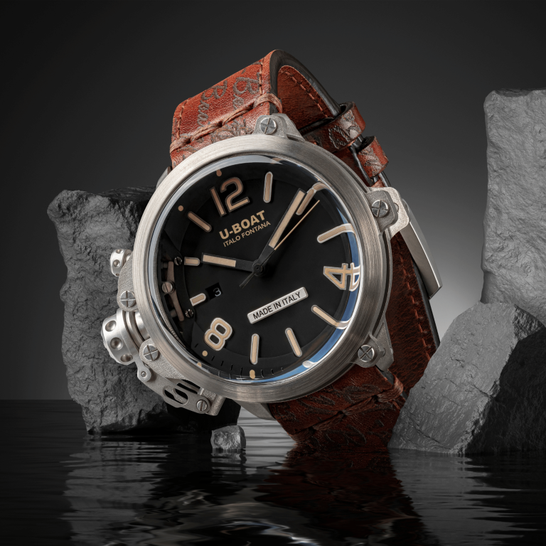 U Boat CAPSULE 50MM SS BK BE In Linea