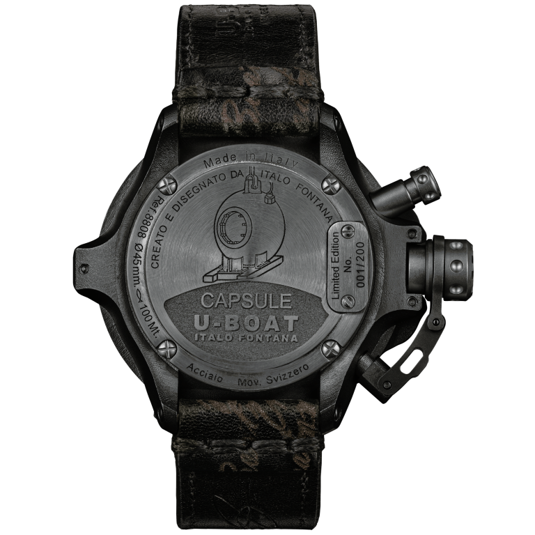 U Boat CAPSULE 45MM PVD BK BL Nuovo
