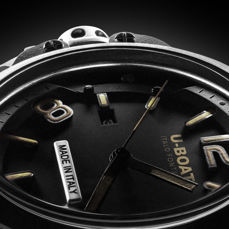 U Boat CAPSULE 45MM SS BK BE Qualità