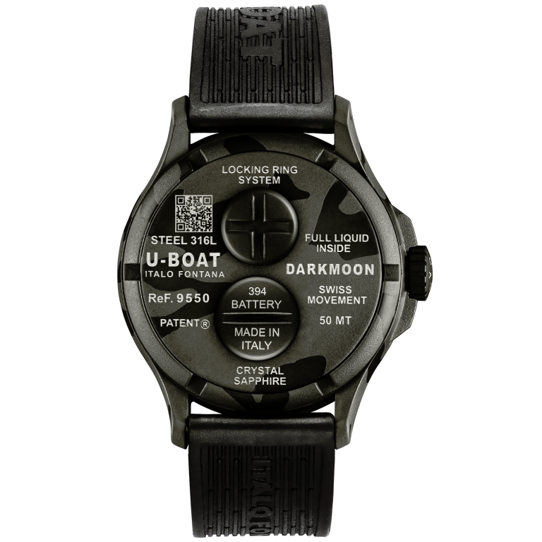 U Boat DARKMOON 44 MM BK GREY CURVED CAMOUFLAGE Pezzi Unici