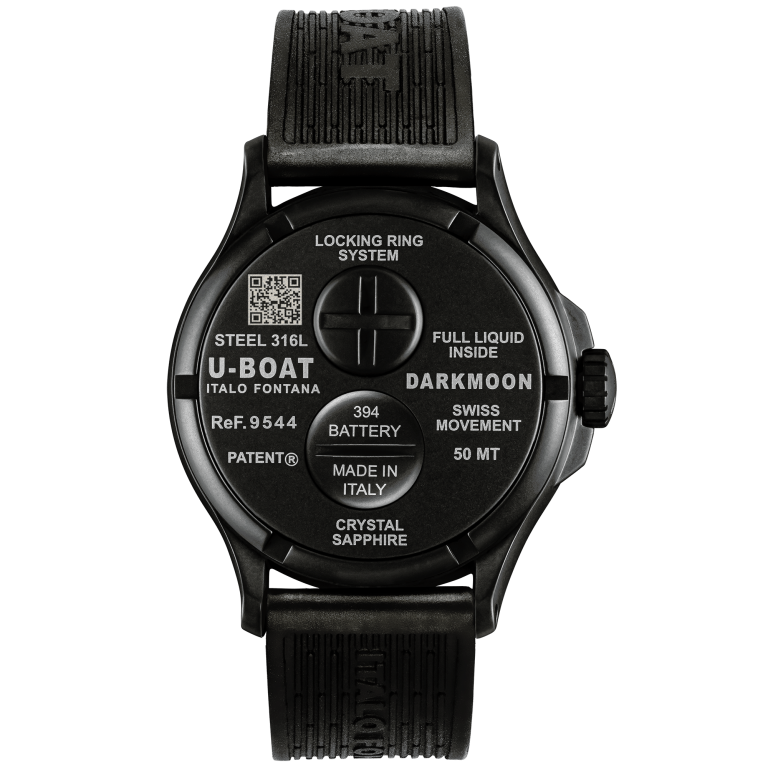 U Boat DARKMOON 44 MM BK BLACK CURVED PVD Qualità Garantita