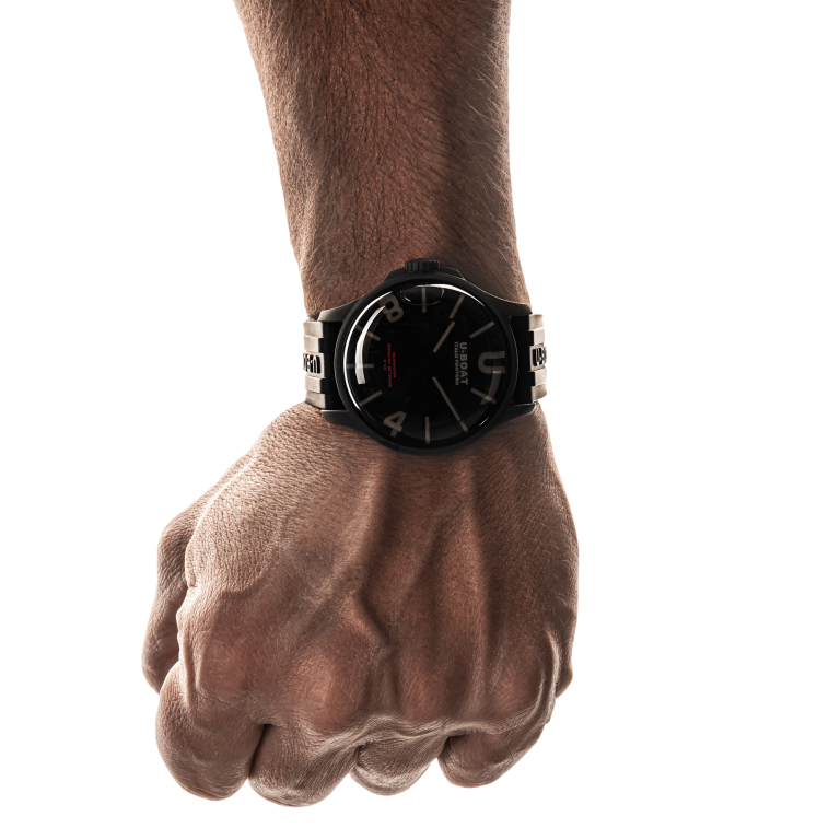 U Boat DARKMOON 44 MM BK BLACK CURVED PVD Qualità Garantita
