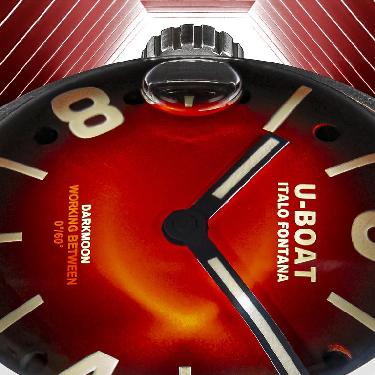 U Boat DARKMOON 40 MM RED SS SOLEIL Nuova