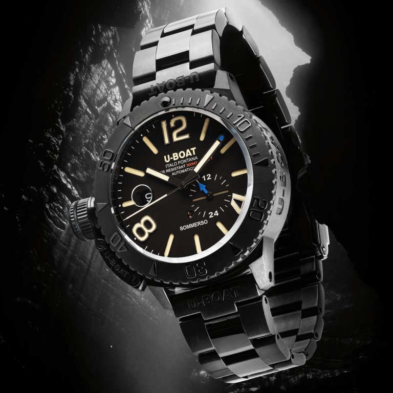 U Boat SOMMERSO 46MM DLC BRACELET Consegna Veloce